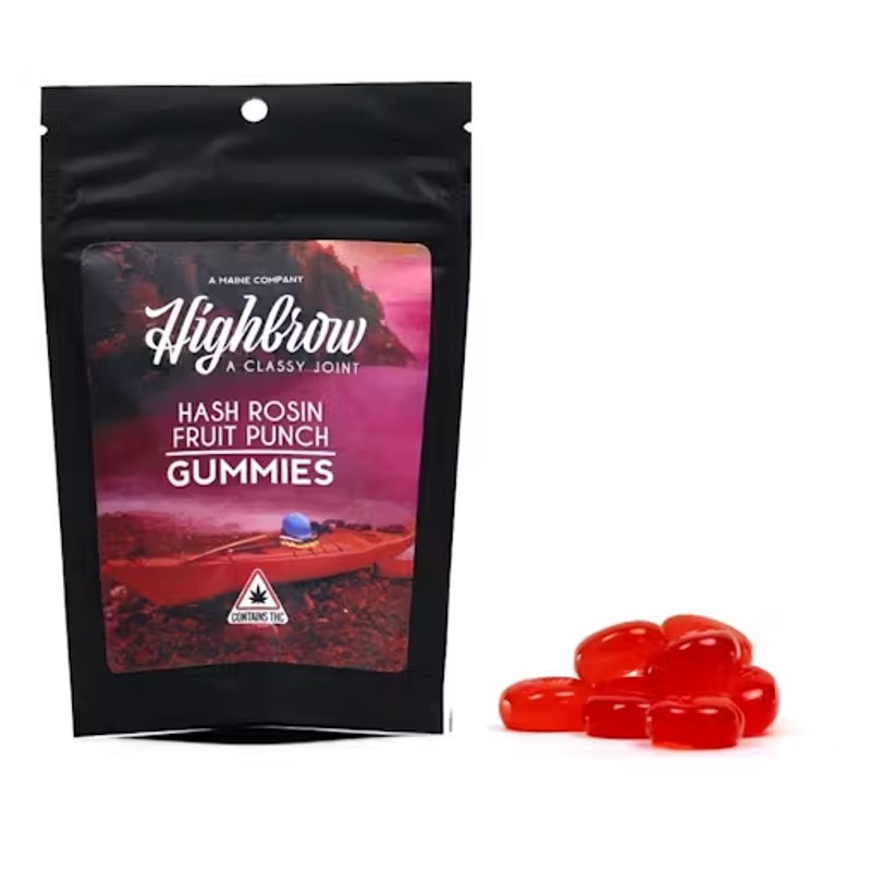 Photograph of product: Highbrow | au chocolat Rosin Fruit Punch | Gummies | 100mg