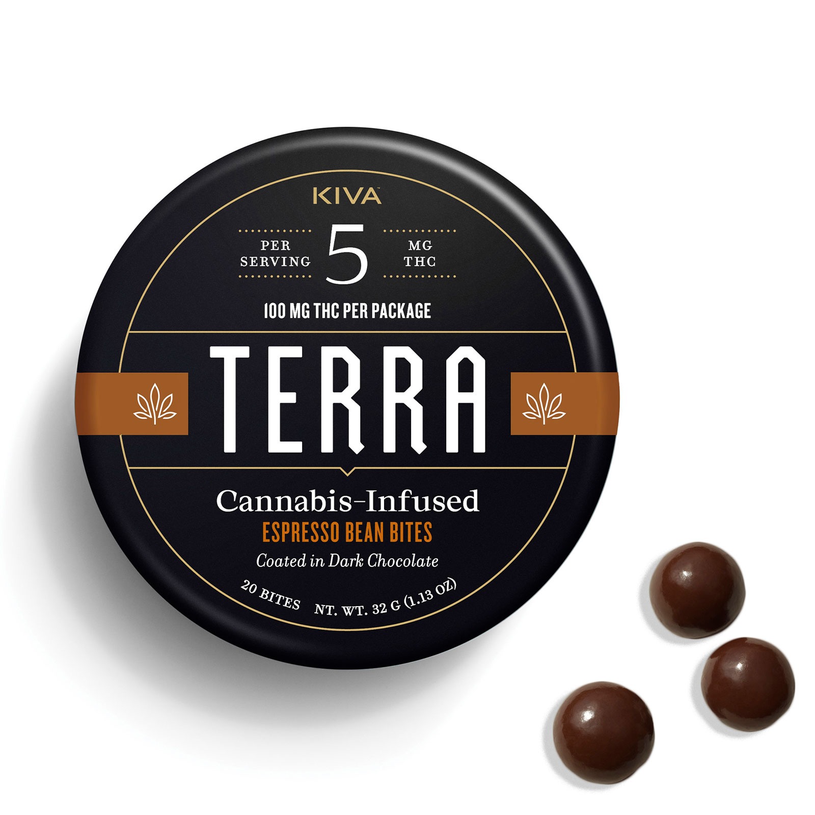 Photograph of product: Terra Espresso (S) Bites 5mg 20pk