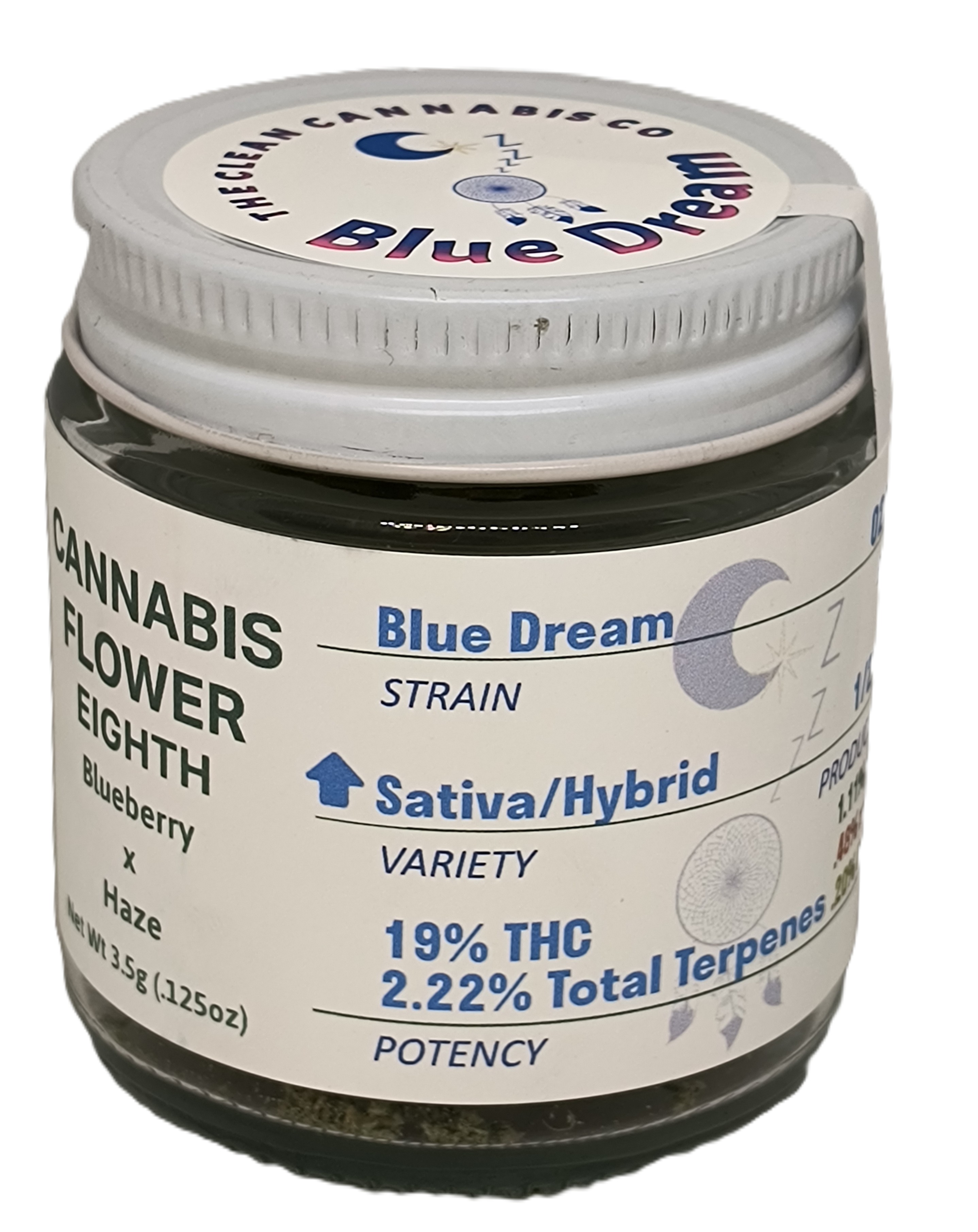 Photograph of product: Blue Dream Jar | Clean Oui'd - 3.5g