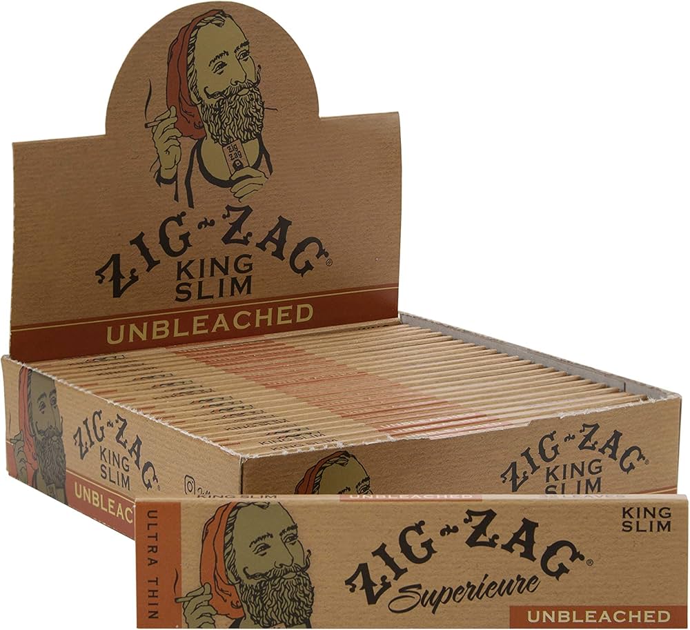 Photograph of product: Zig-Zag King Size Unbleached Rolling Papers