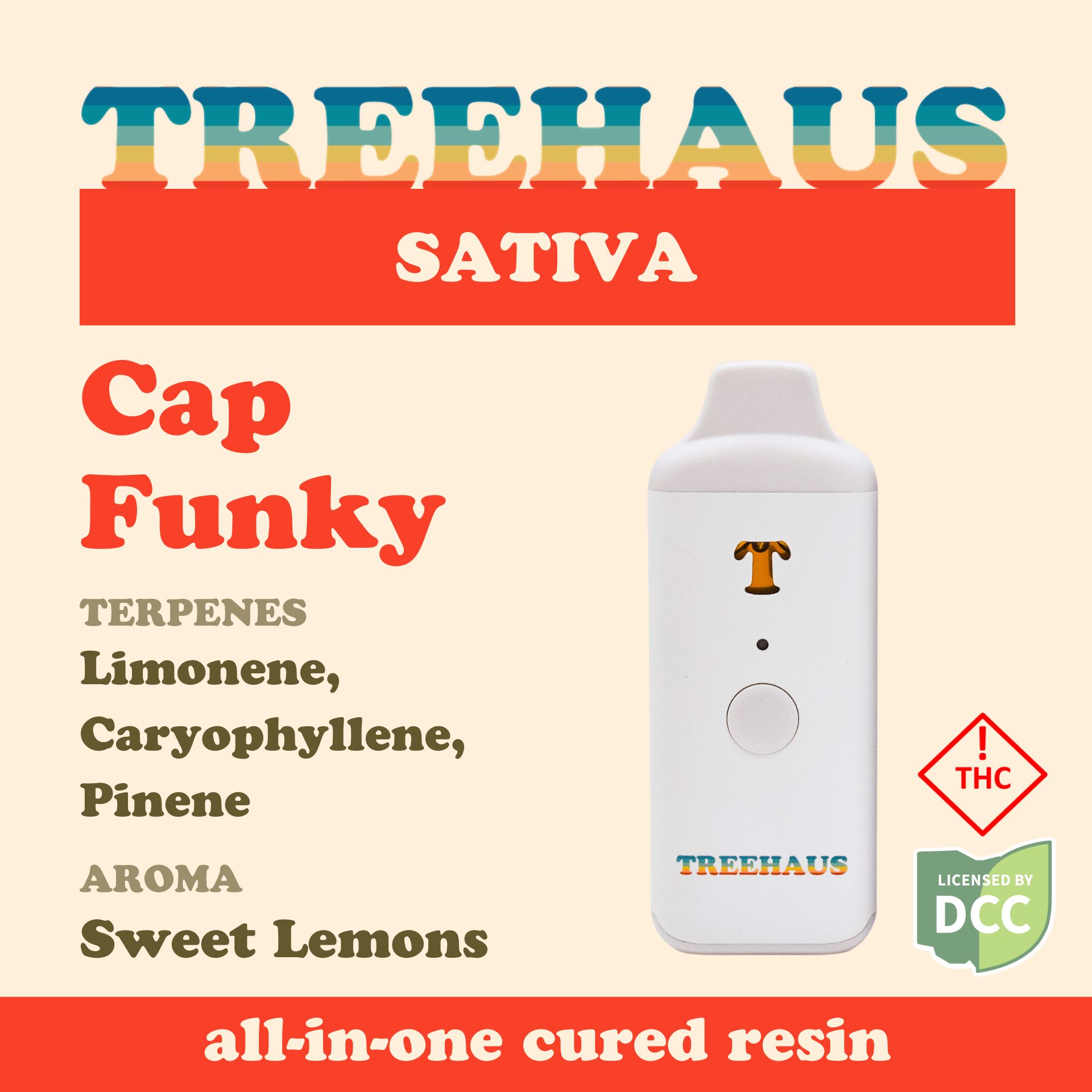 Photograph of product: Treehaus | Cap Funky | 1g Disposable