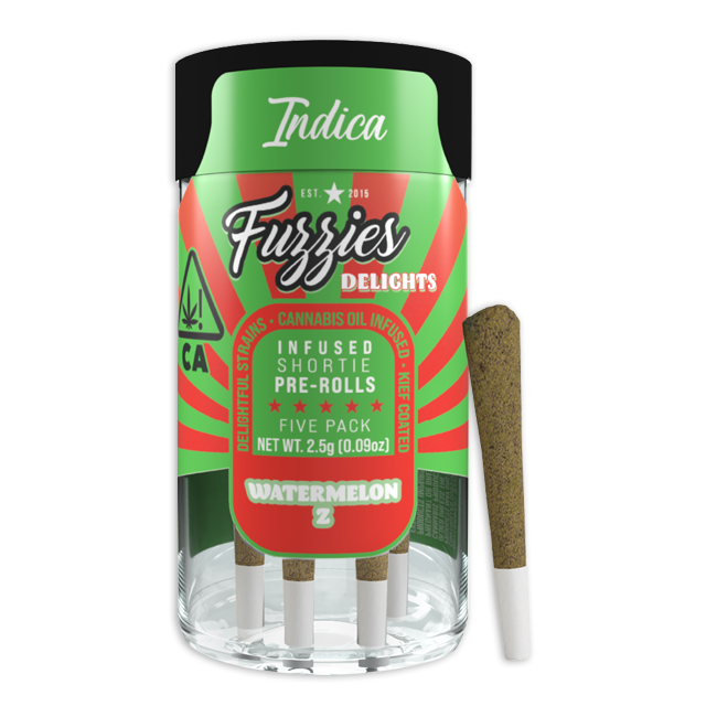 Photograph of product: FUZZIES DELIGHTS - WATERMELON Z - 5 PACK (2.5G)