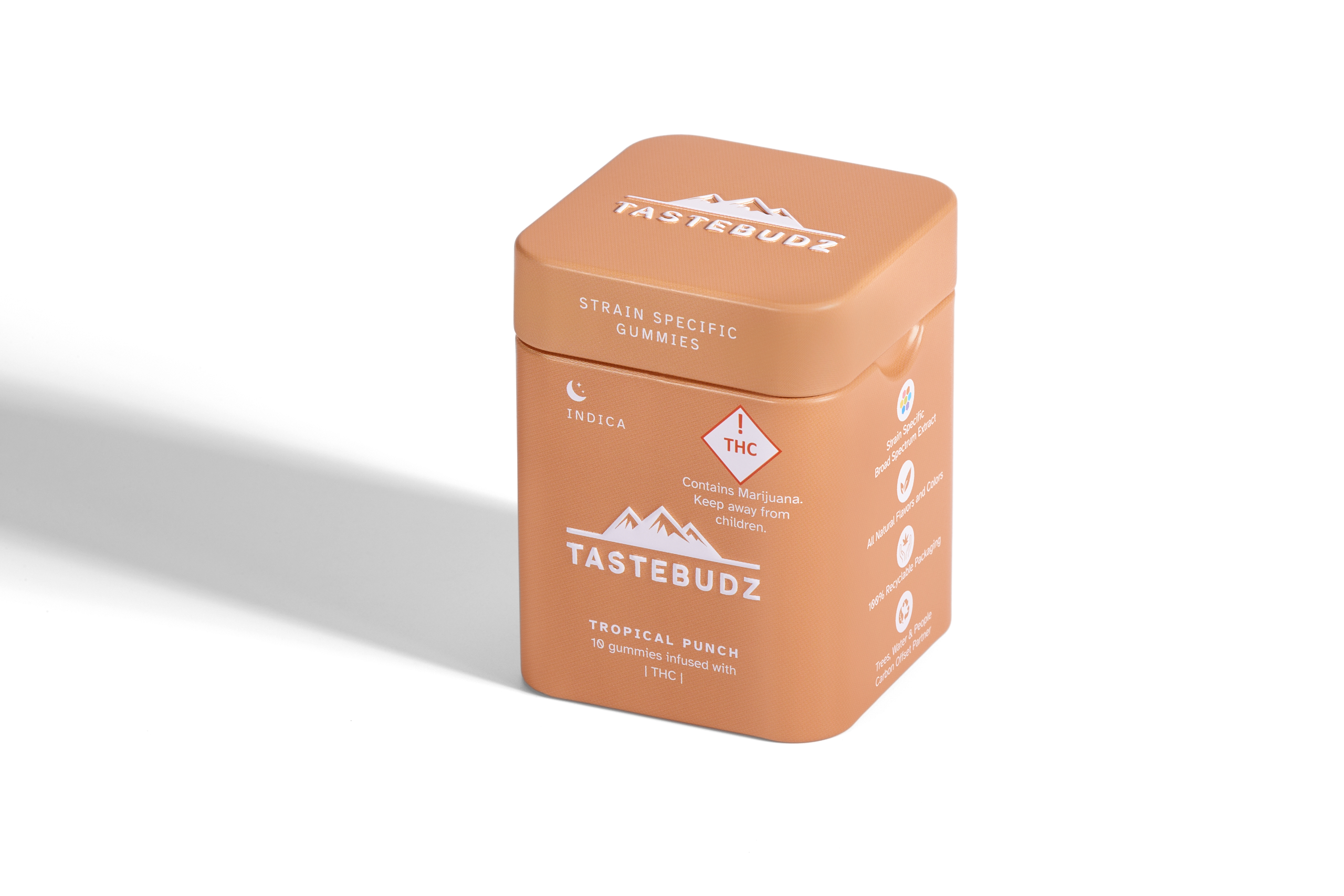 Photograph of product: TasteBudz Rosin Gummies Tropical Punch (I) 100mg
