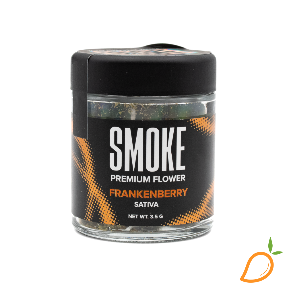 Photograph of product: 3.5g Frankenberry Prepackaged Flower Smoke