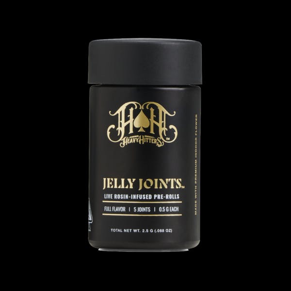 Photograph of product: DRAGON FRUIT X TROPICANA COOKIES - ROSIN JELLY JOINTS - 5 PACK - 2.5G - HYBRID - HEAVY HITTERS