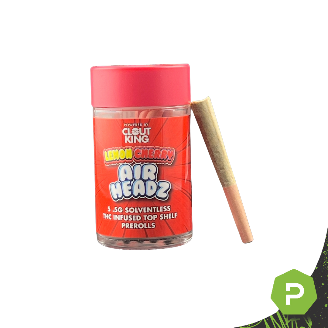 Photograph of product: Clout King x 5 Infused Prerolls | Lemon Cherry Airheadz