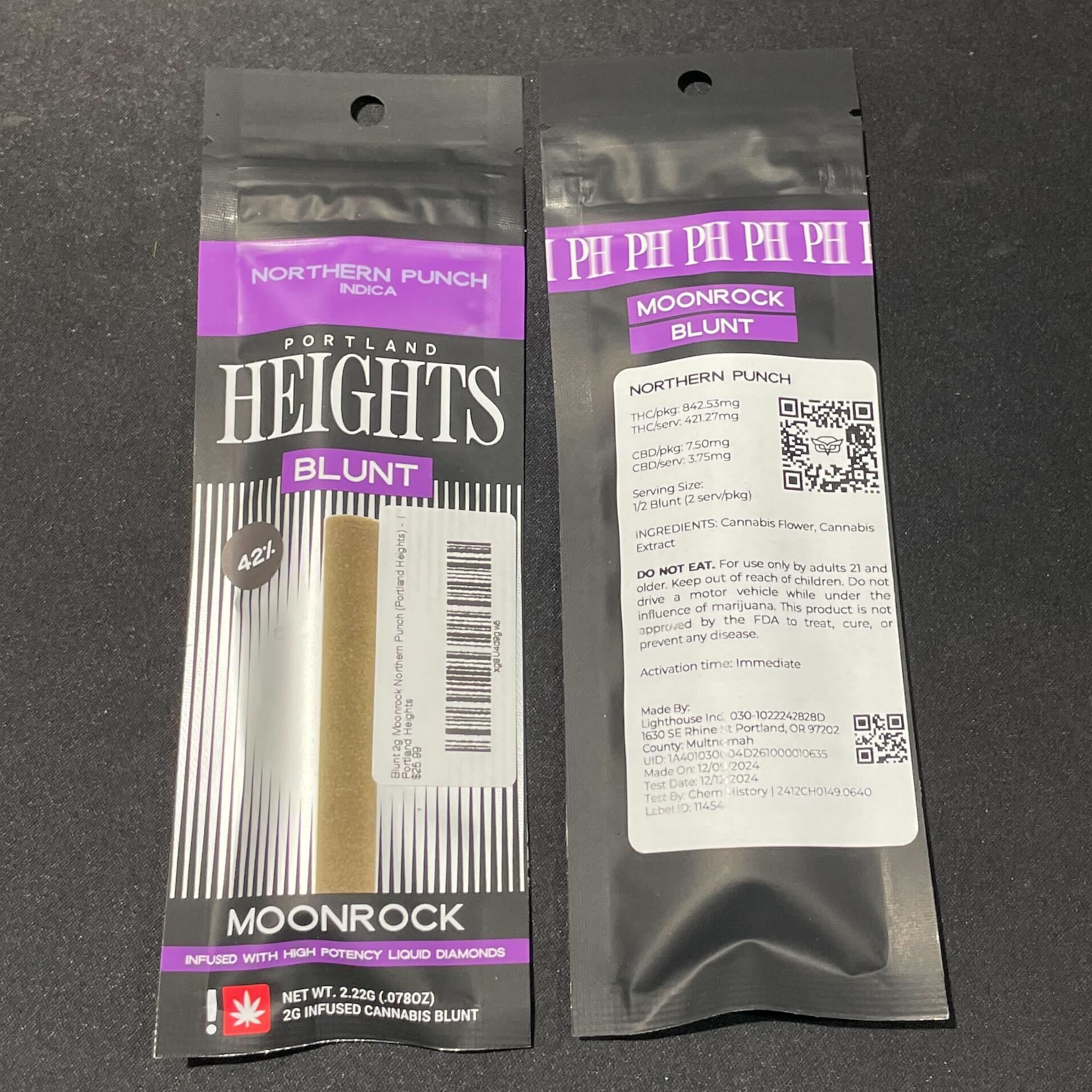 Photograph of product: Blunt 2g Moonrock Northern Punch (Portland Heights)