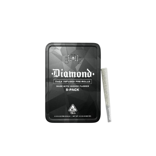 Photograph of product: Heavy Hitters | Cherry Fritter Diamond Infused Pre-Rolls (5 Pack) | 2.5g