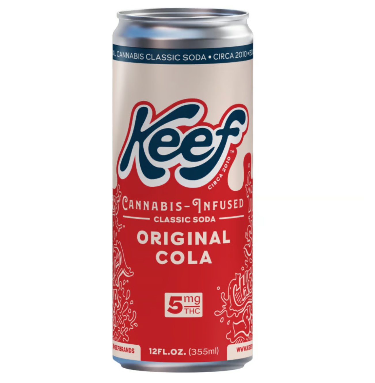 Photograph of product: 12oz Original Cola Classic Soda 5mg