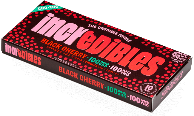 Photograph of product: Edible Incredibles Black Cherry 1:1 - 100mg - GTI - Green Thumb Industries