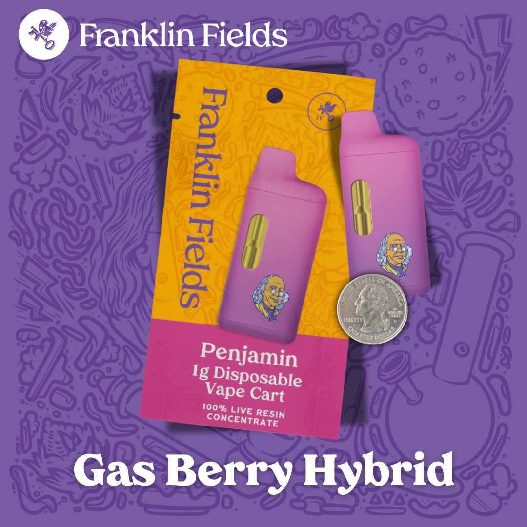 Photograph of product: Gas Berry | Hybrid Live Resin Disposable | Franklin Fields