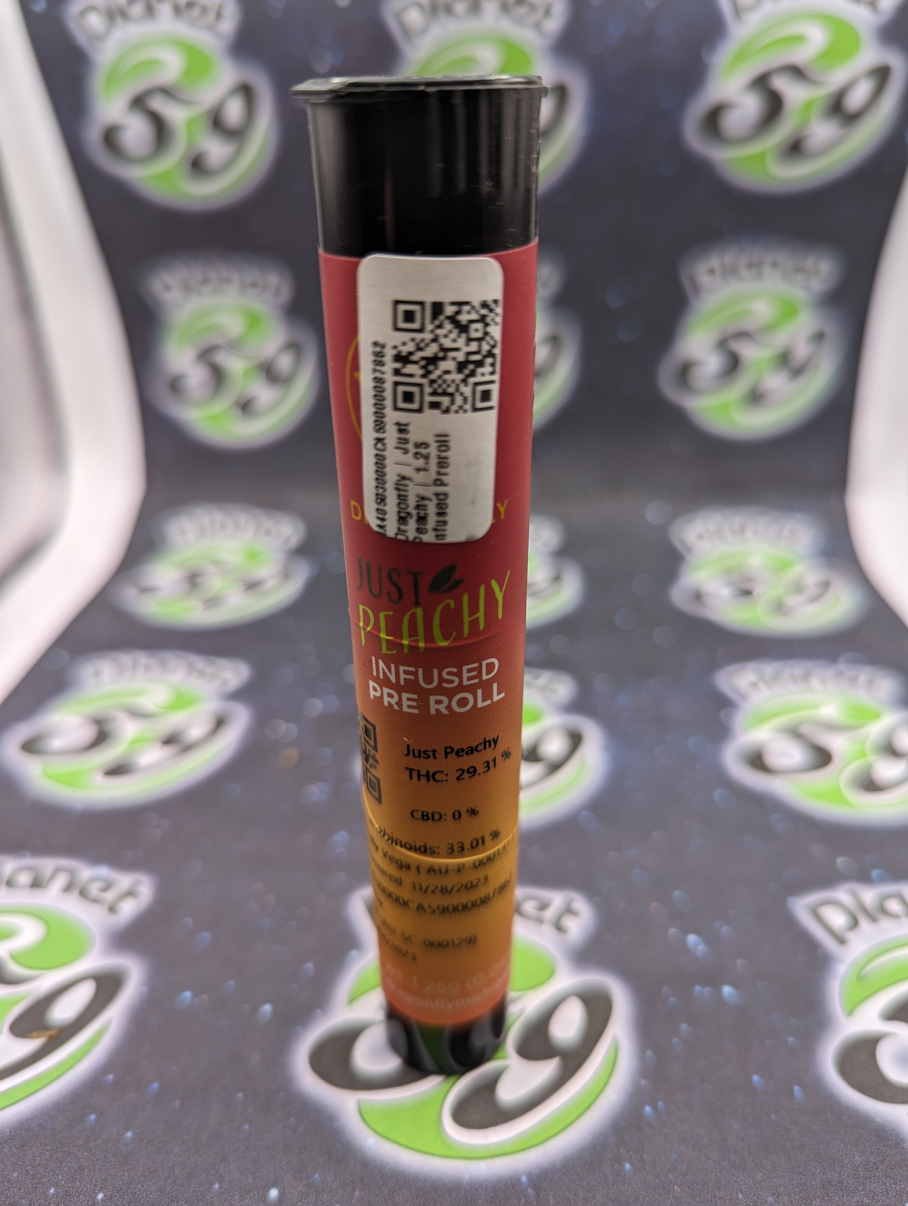 Photograph of product: Dragonfly | Just Peachy | 1.25 Infused Preroll