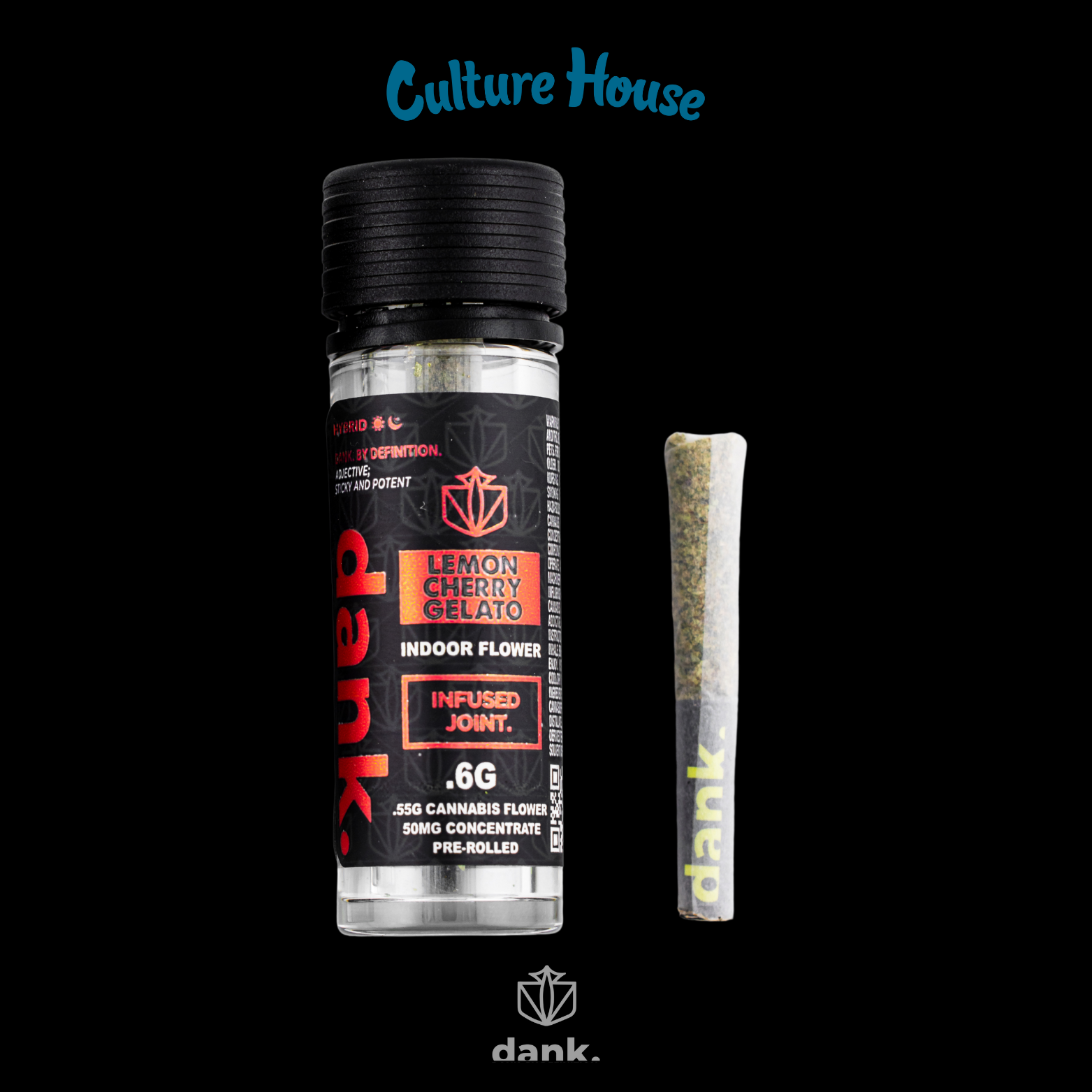 Photograph of product: Dank | Lemon Cherry Gelato | Infused | Joint