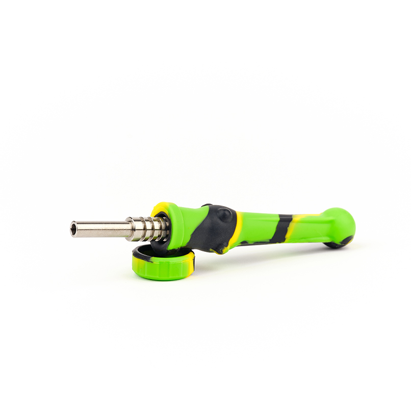 Photograph of product: Silicone Assorted Colors Dab Straw