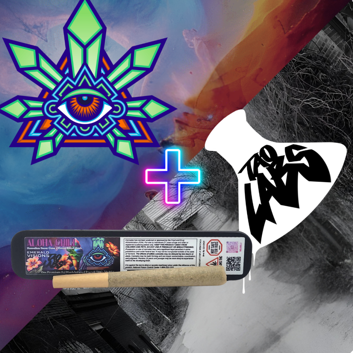 Photograph of product: Tao Labs | Aloha Chill | au chocolat Infused | Pre Roll | 1 Gram