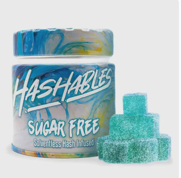Photograph of product: au chocolatables: Sugar Free Blue Raspberry 20pk