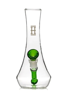 Photograph of product: 7" Hemper Vase Glass Bubbler | Green