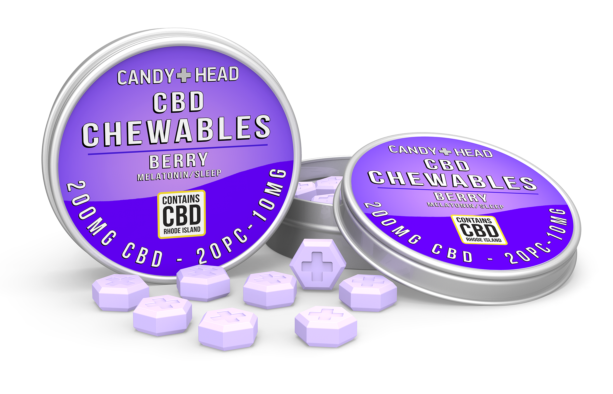 Photograph of product: Sleep Berry CBD Isolate Tablets - 20pk