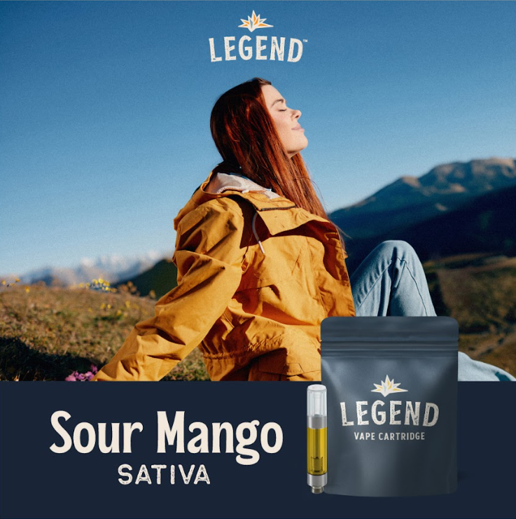 Photograph of product: Legend Vape Cart 1g- Sour Mango