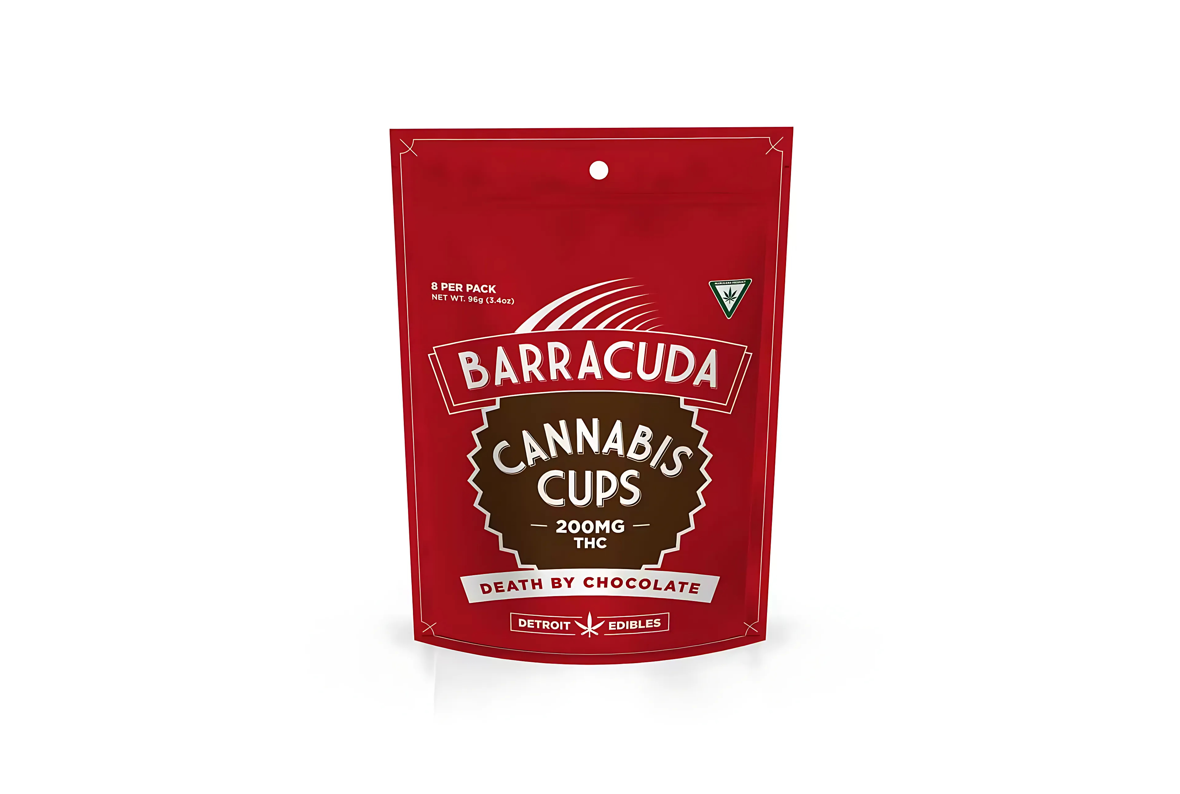 Photograph of product: Barracuda Cups- Death by Chocolate- 200mg