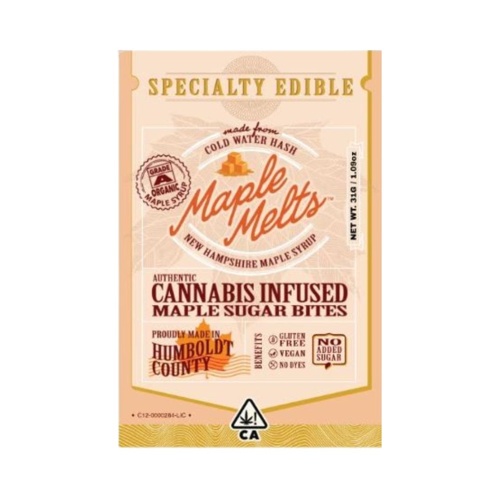 Photograph of product: MAPLE MELTS 10-PACK 100MG (BUBBLE HASH)