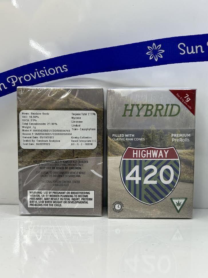 Photograph of product: Kinship Premium Flower 10pk .5g PR- Rainbow Runtz