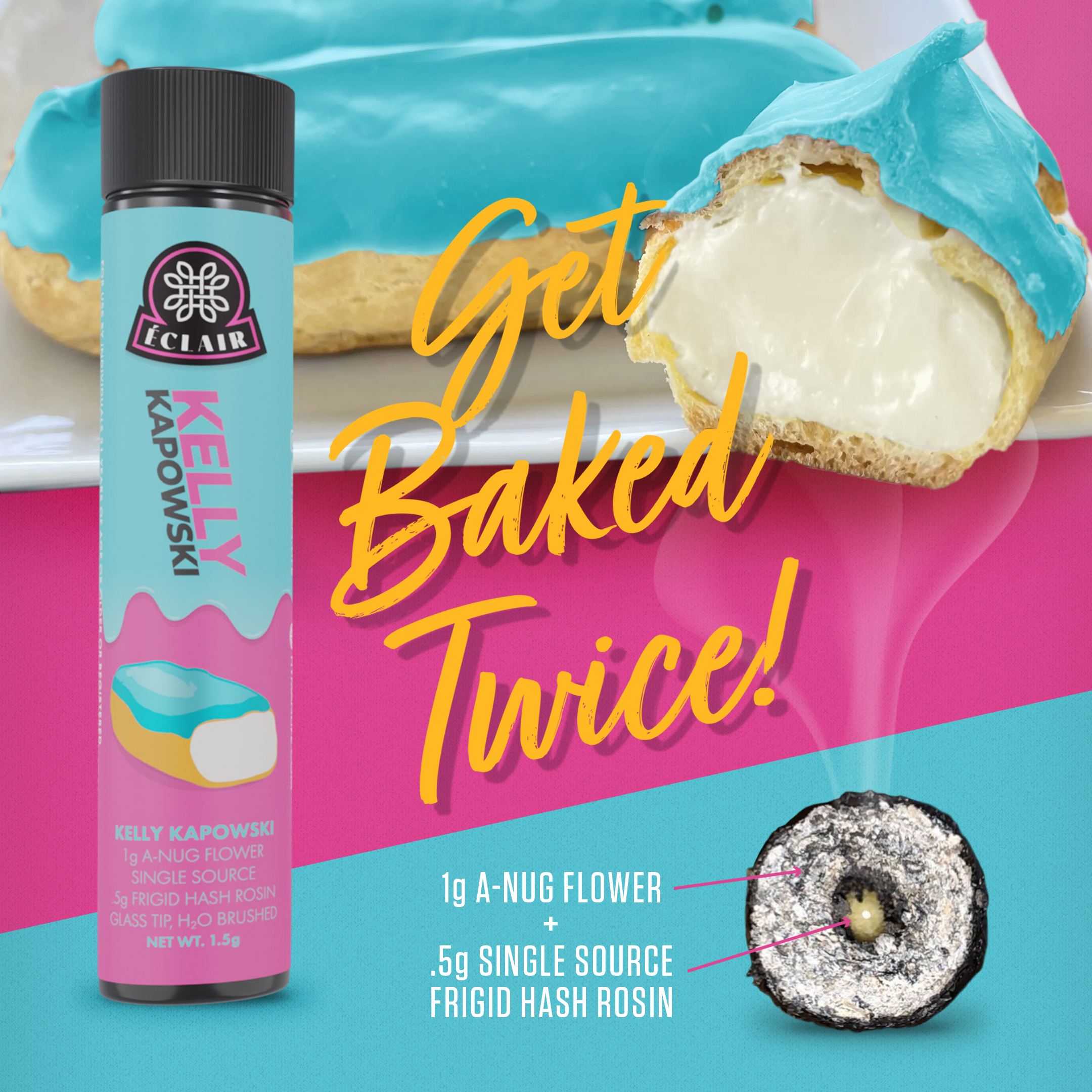 Photograph of product: HYMAN ECLAIRS | Infused Preroll | Kelly Kapowski