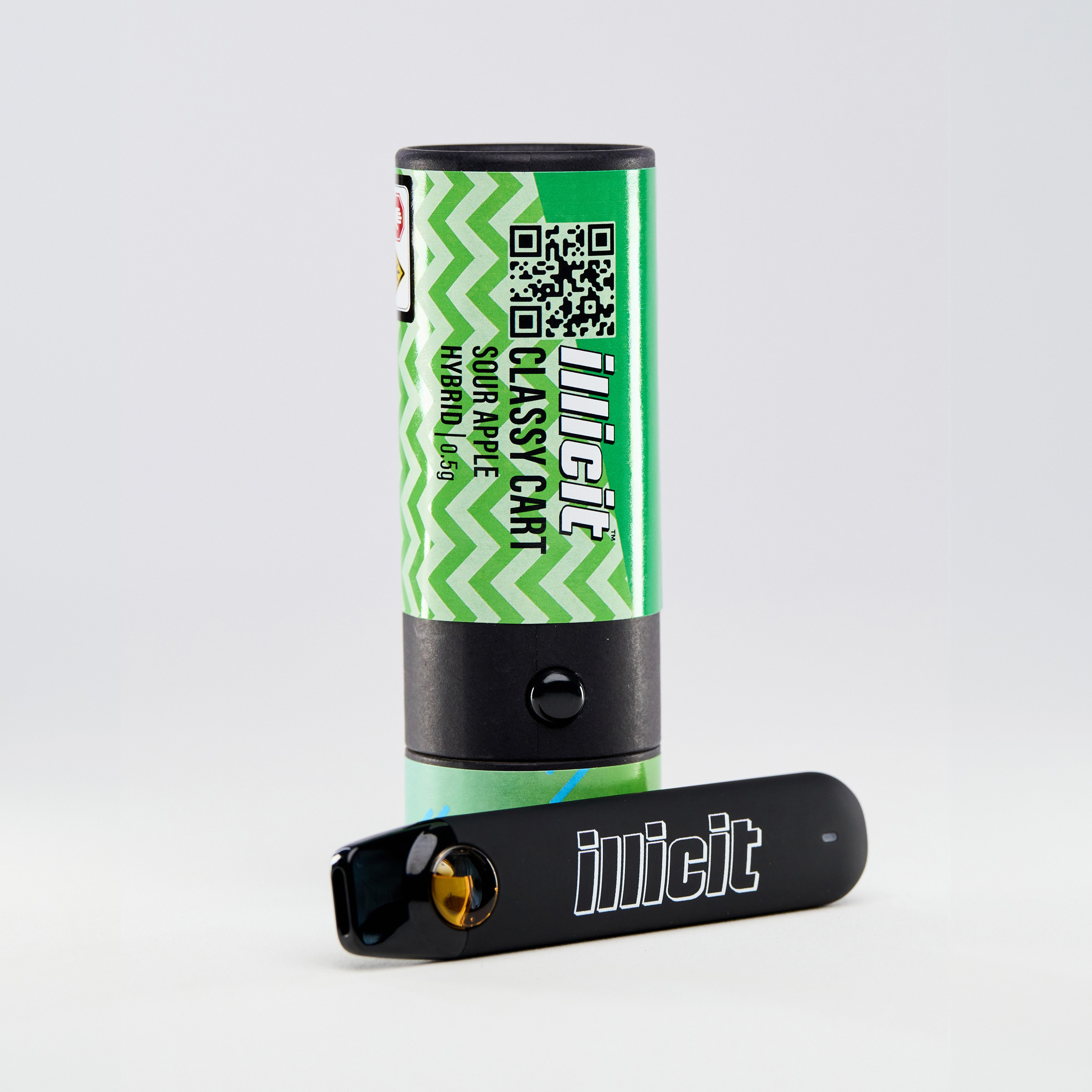 Photograph of product: Illicit | Sour Apple (S-H) Disposable Distillate Cart