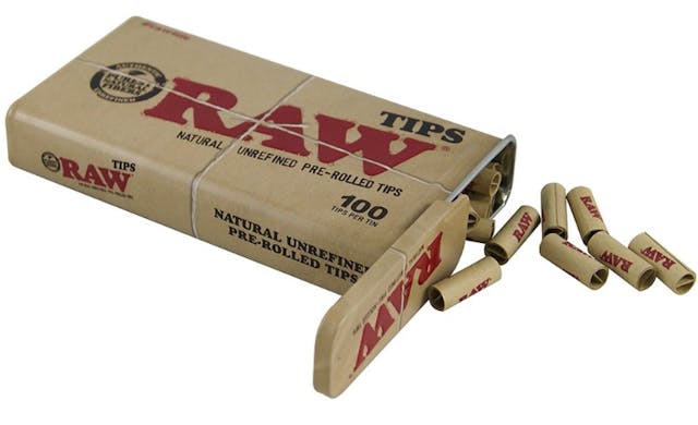Photograph of product: Raw Preroll Tips/Cone - 100ct - 