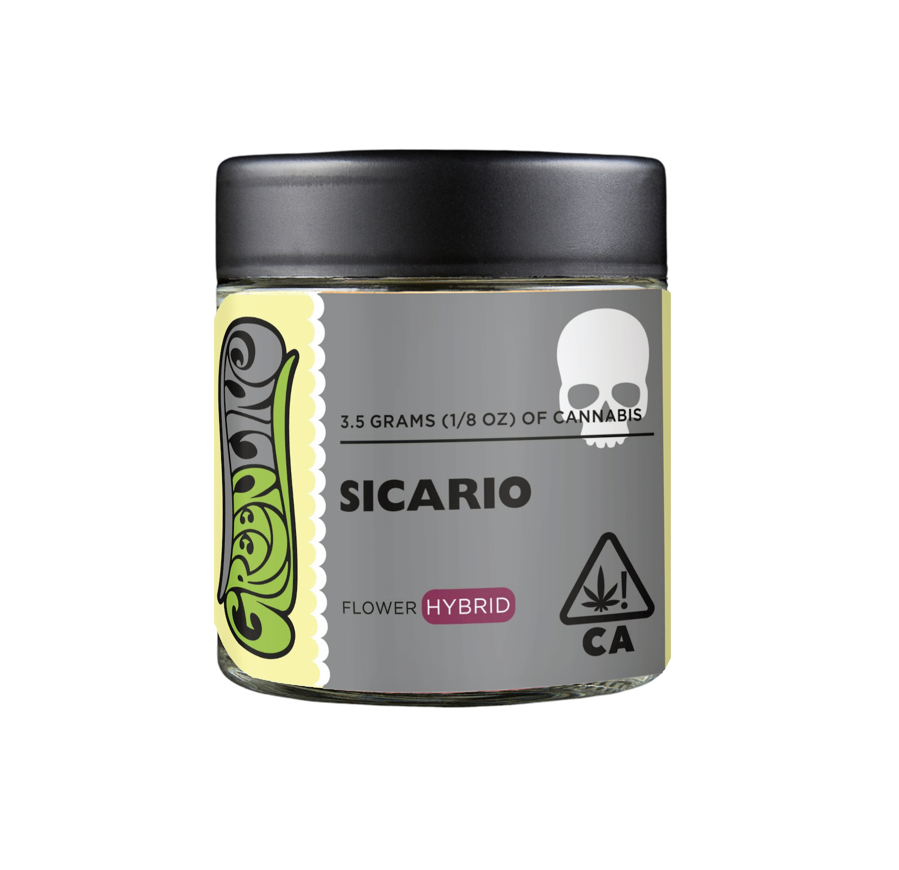 Photograph of product: Greenline Indoor 3.5g Eighth - Sicario (H)