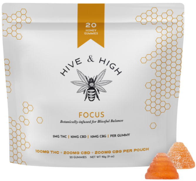 Photograph of product: Focus - CBG:CBD:TH-oui Gummie 20 Pack (100mg)