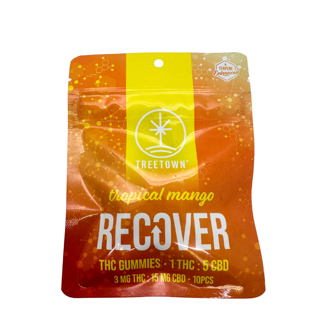 Photograph of product: TreeTown | Mango Recover | 1:5 TH-oui:30mg CBD:150mg