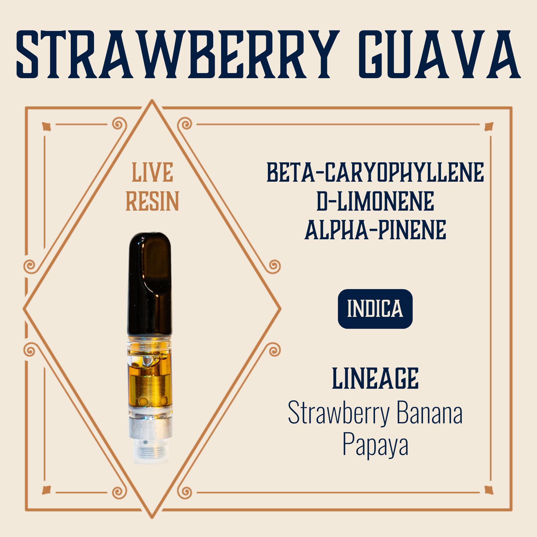 Photograph of product: Strawberry Guava Live Resin Cartridge | 0.5g