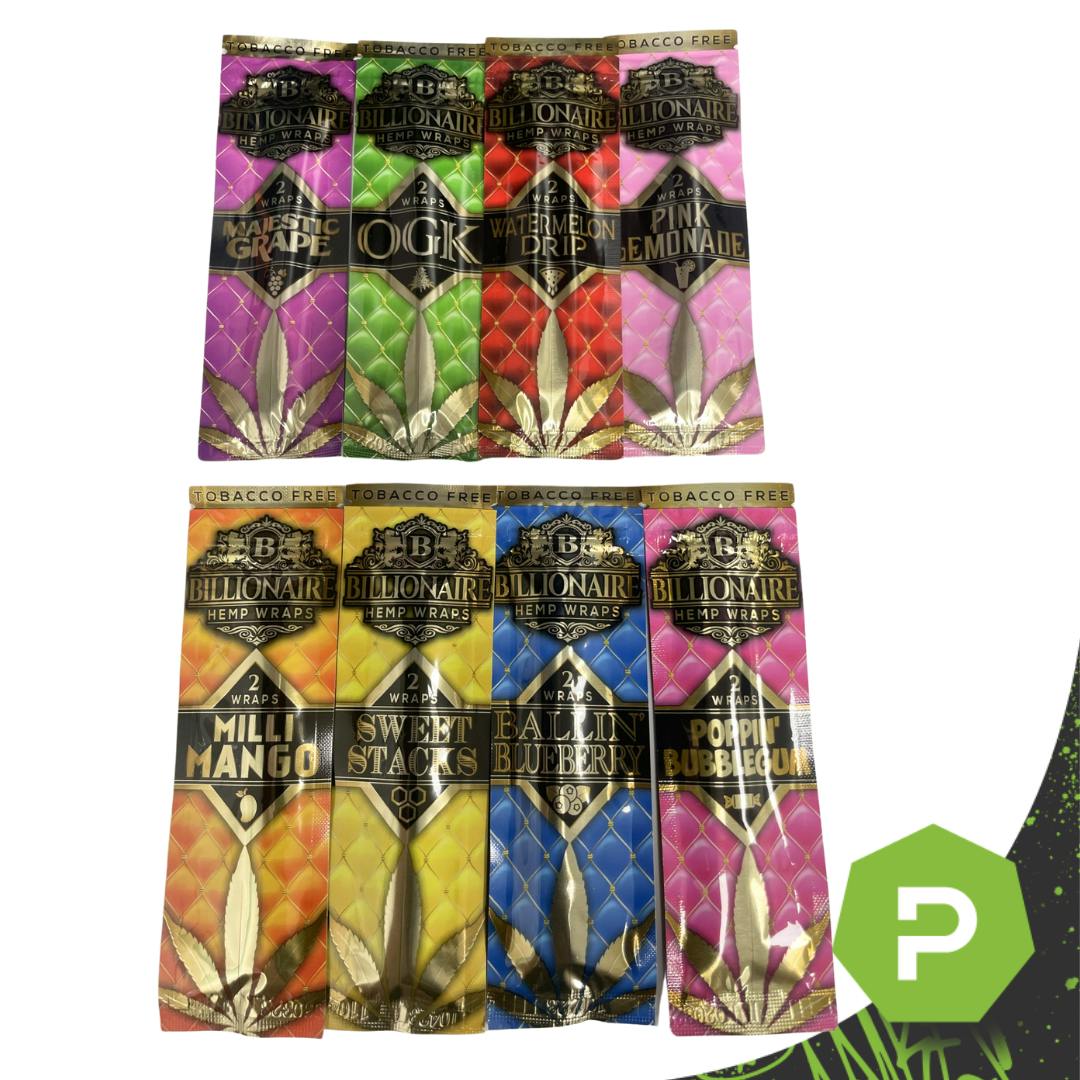 Photograph of product: Billionaire | 2pck Hemp Wrap | Milli Mango