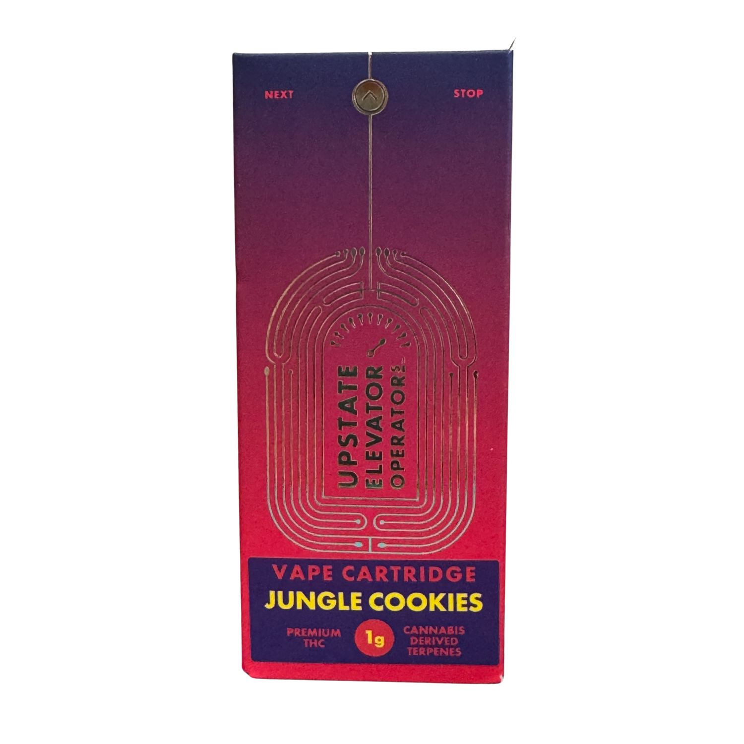 Photograph of product: Distillate Vape Cartridge  - 1g | Upstate Elevator Operators I Jungle Cookies