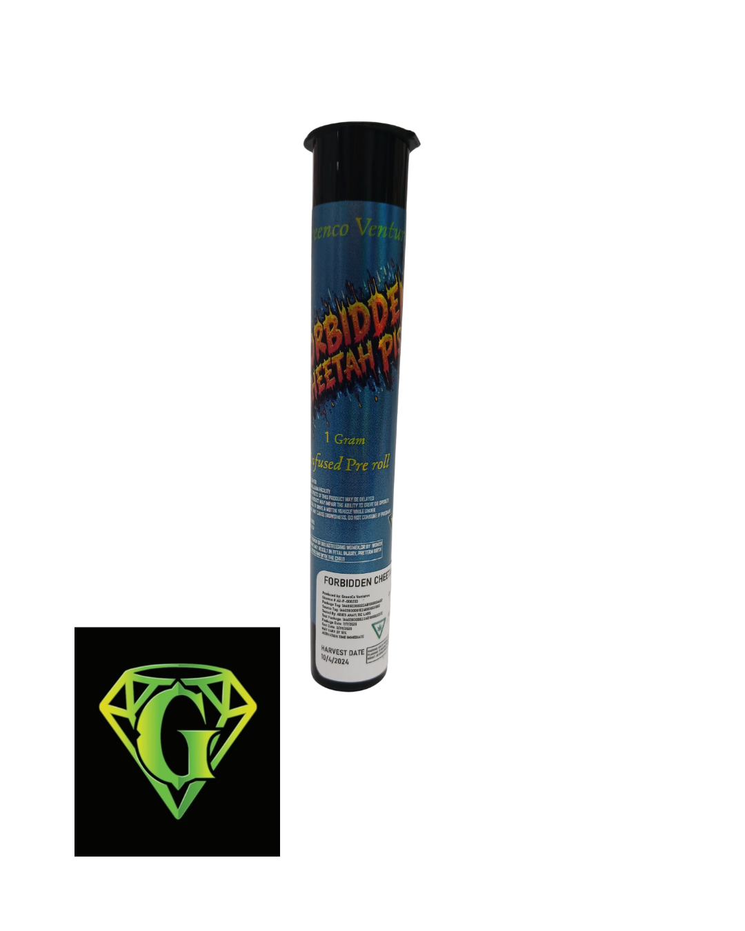 Photograph of product: GreenCo | Forbidden Cheetah Piss | 1g | Infused Pre Roll