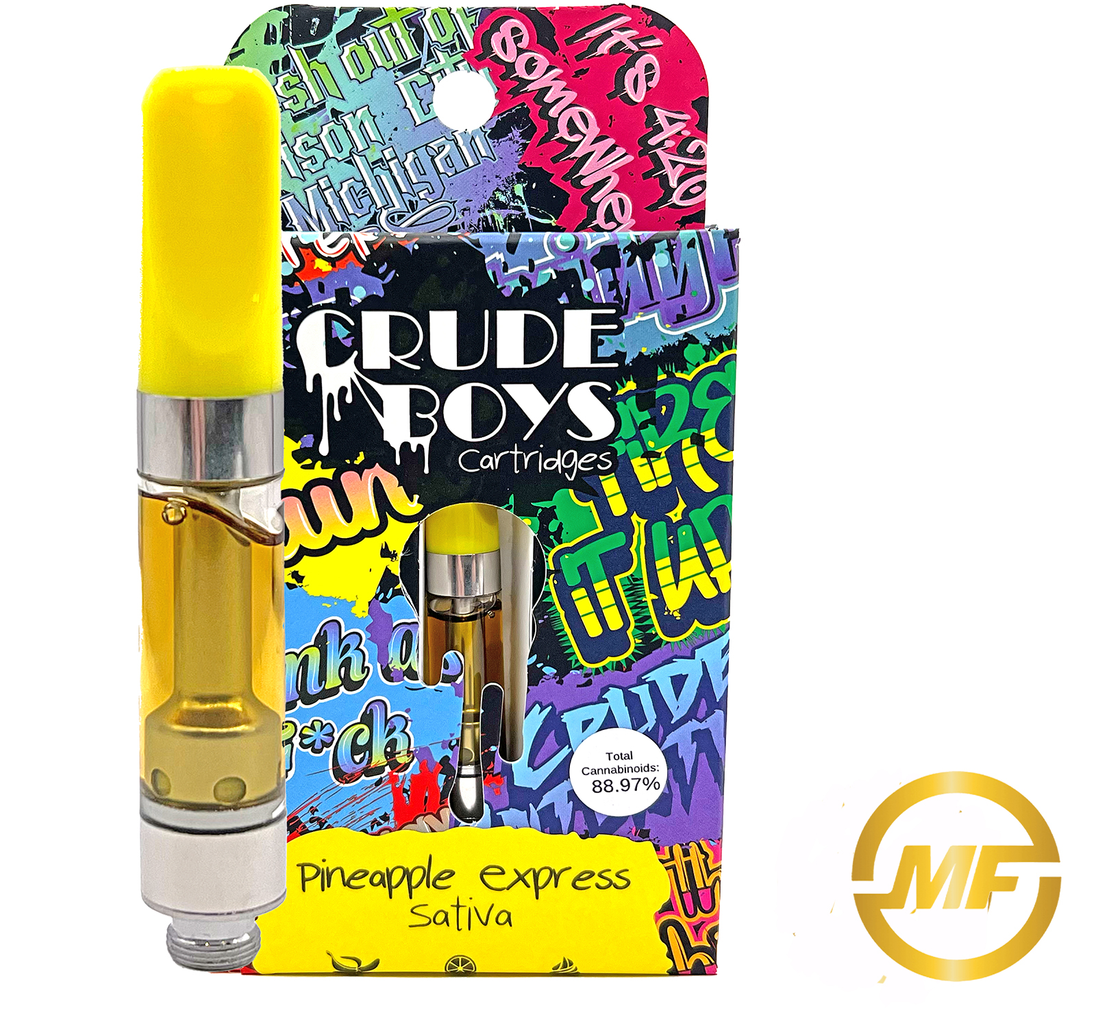 Photograph of product: Crude Boys | Blueberry Widow | 1g | 510 Cartridge