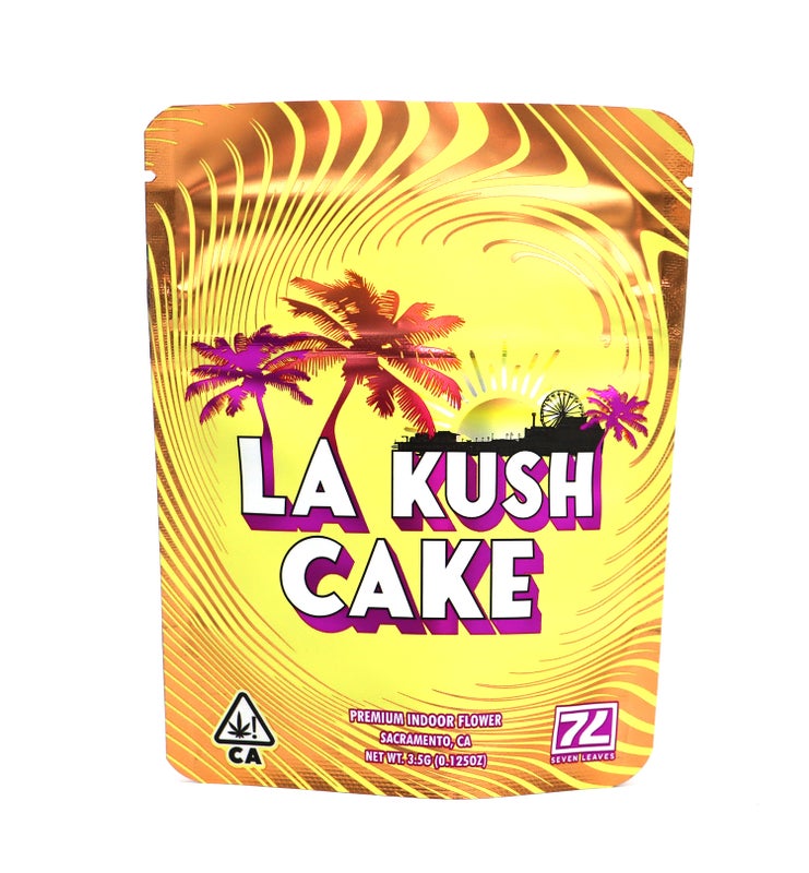 Photograph of product: Seven Leaves - (H) LA Kush Cake Flower (3.5g)