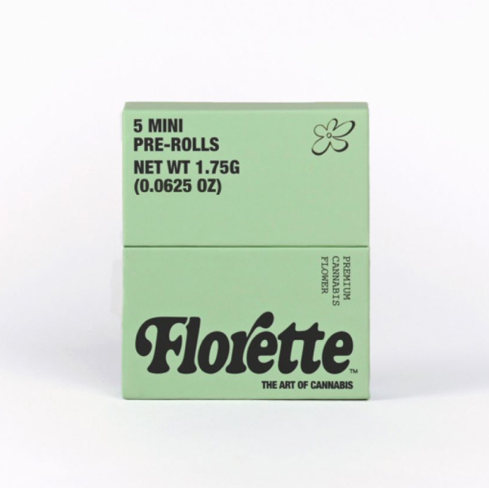 Photograph of product: Florette- Pre-Roll .35 - 5 Pack (1.75g) -Black Maple