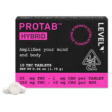 Photograph of product: Level | Protab Hybrid 10 Tablets   250 Milligrams