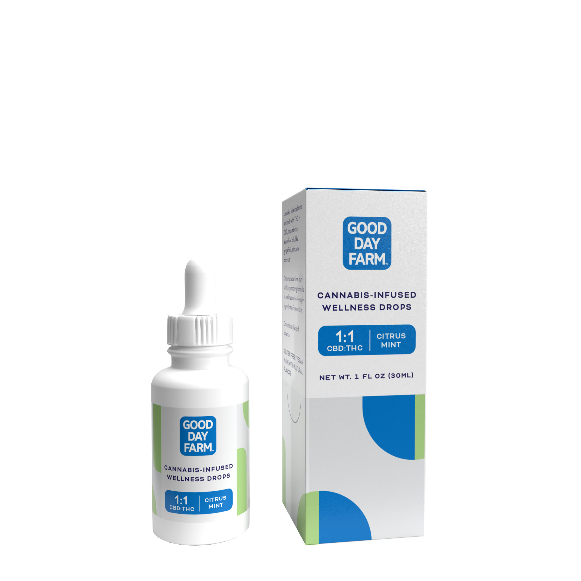 Photograph of product: BALANCED CITRUS MINT | TINCTURE | 1:1 | 540MG
