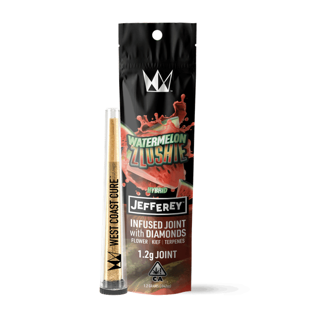 Photograph of product: 1.2G Watermelon Zlushie Jefferey Infused Pre-Roll - 
