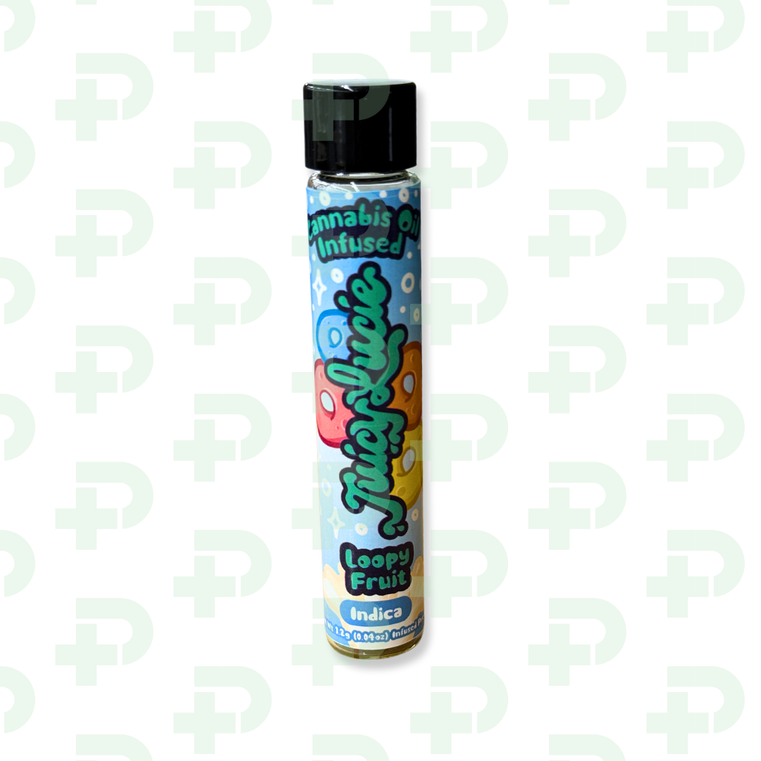 Photograph of product: Juicy Lucie Infused Preroll - Loopy Fruit