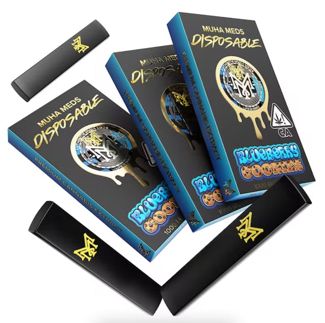 Photograph of product: Blueberry Cookies Disposable 1g - 