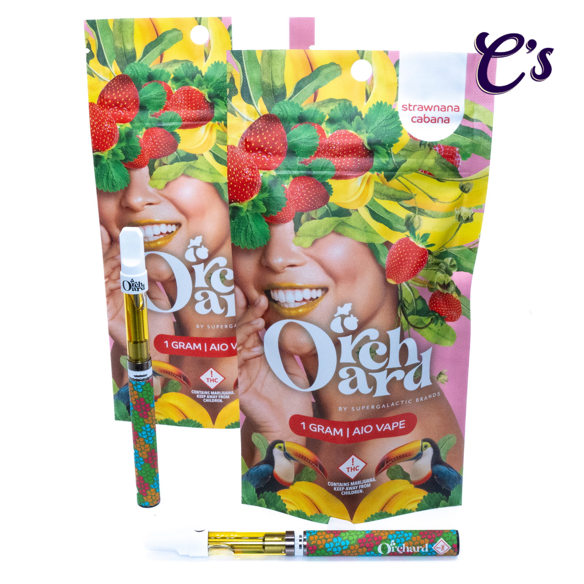 Photograph of product: Sano Gardens | Orchard Flavored AIO Cart (H) Strawnana Cabana 1g