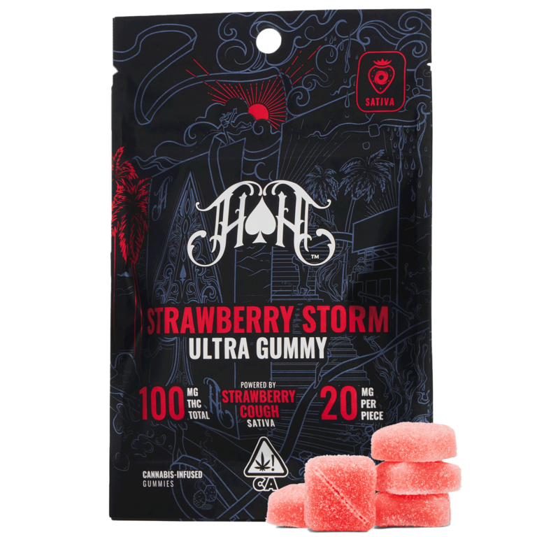 Photograph of product: Heavy Hitters - Strawberry Storm - 5ct Gummies