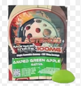 Photograph of product: Blasteroid - Amped Green Apple - 100mg Single Gummy