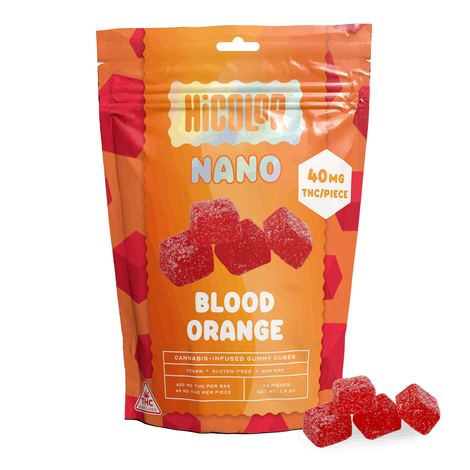 Photograph of product: Nano Blood Orange | 10 x 40mg