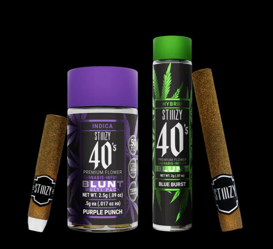 Photograph of product: STIIIZY | ICC | Infused Blunt | Live Resin | Blue Dream