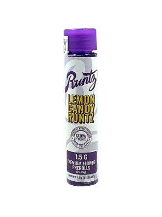 Photograph of product: Runtz | Lemon Candy Runtz | Pre-Roll 2 Pack | 1.5g